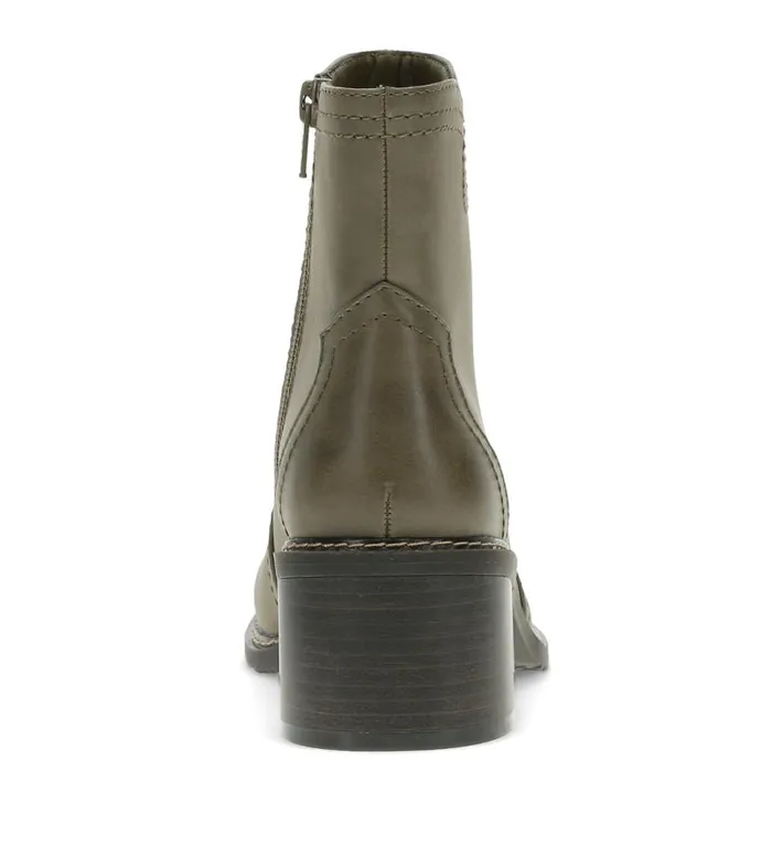 Women Baretraps Booties Calloway Block Heel Bootie Moss Mist Women Baretraps Booties Calloway Block Heel Bootie Moss Mist