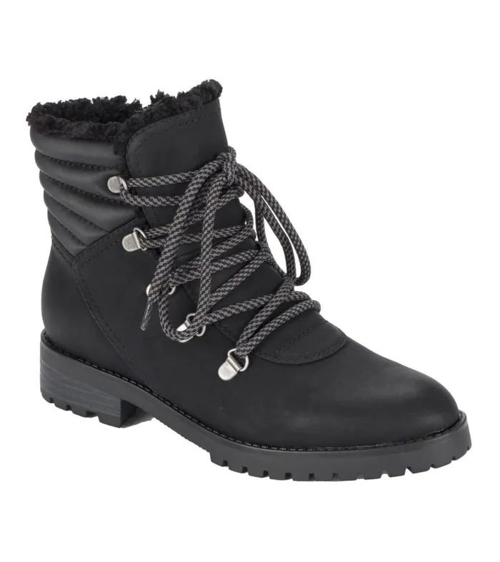 Women Baretraps Booties Dennison Lace Up Boot Black