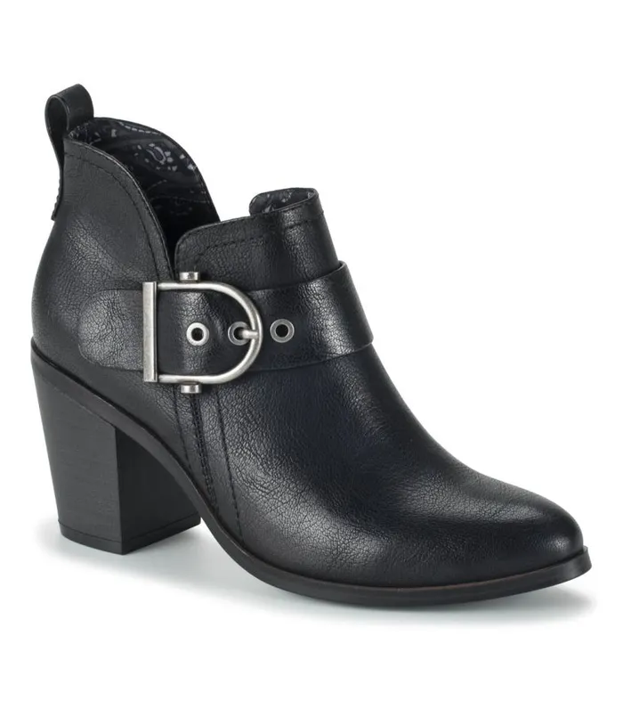 Women Baretraps Booties Karina Block Heel Ankle Bootie Black