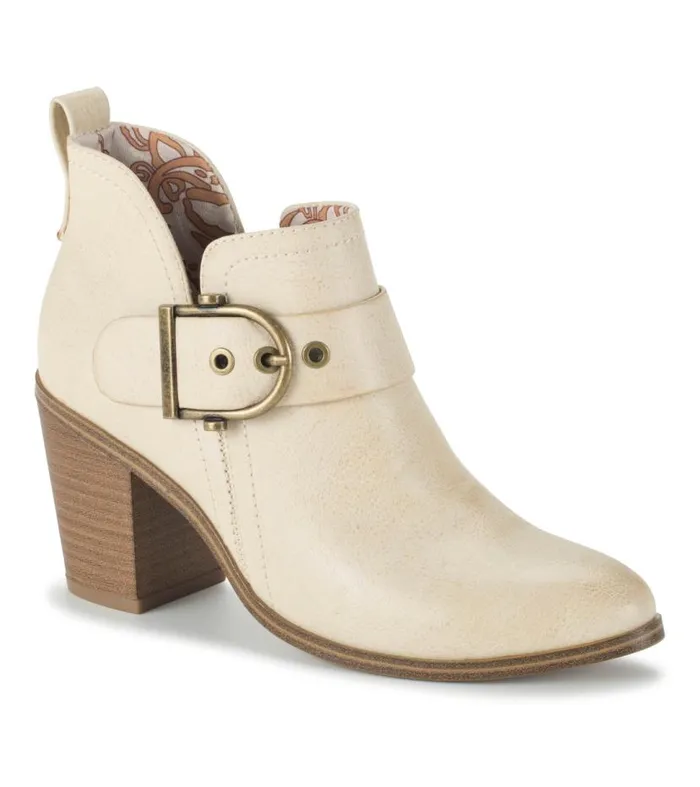 Women Baretraps Booties Karina Block Heel Ankle Bootie Milkyway