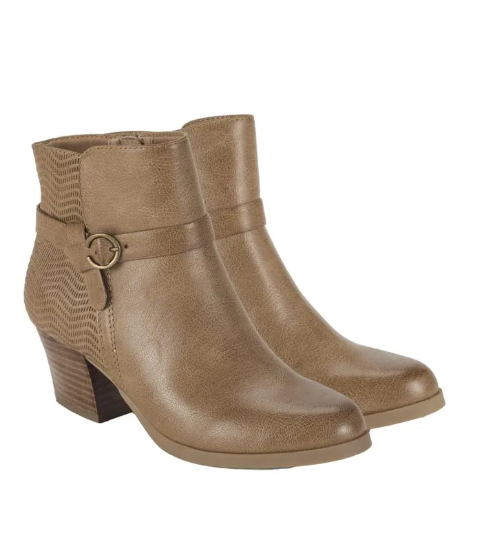Women Baretraps Booties Linda Block Heel Bootie Salted Caramel Women Baretraps Booties Linda Block Heel Bootie Salted Caramel