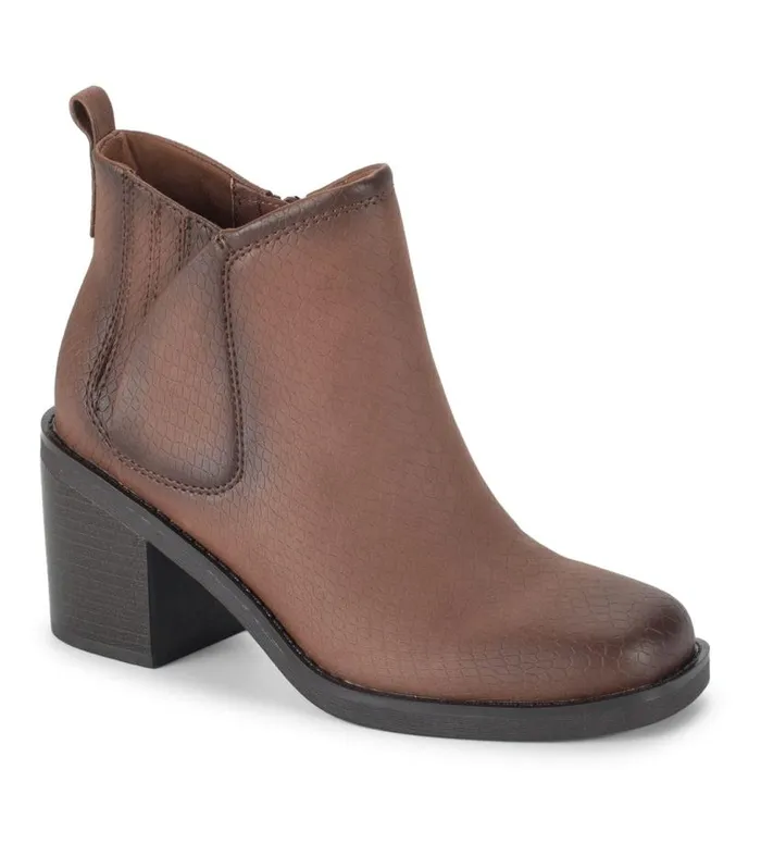 Women Baretraps Booties Maria Block Heel Bootie Oak