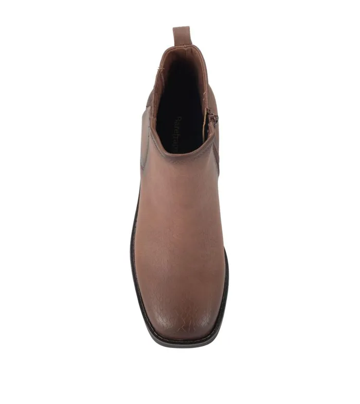 Women Baretraps Booties Maria Block Heel Bootie Oak Women Baretraps Booties Maria Block Heel Bootie Oak