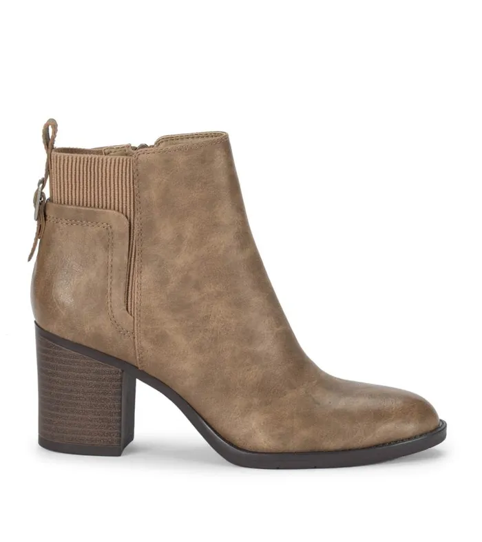Women Baretraps Booties Rhoslyn Block Heel Bootie Taupe Women Baretraps Booties Rhoslyn Block Heel Bootie Taupe