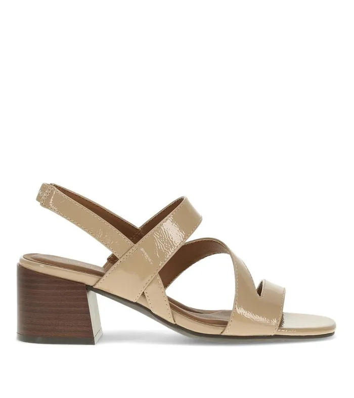 Women Baretraps Dress Shoes Posha Block Heel Sandal Latte Patent Women Baretraps Dress Shoes Posha Block Heel Sandal Latte Patent