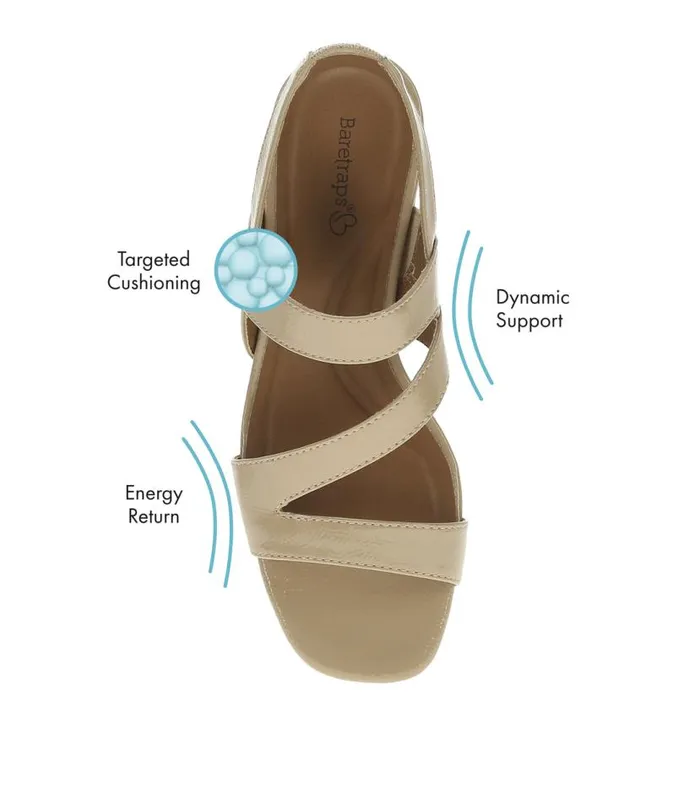 Women Baretraps Dress Shoes Posha Block Heel Sandal Latte Patent Women Baretraps Dress Shoes Posha Block Heel Sandal Latte Patent