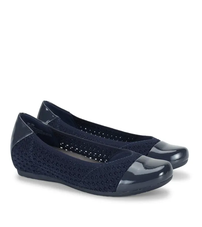 Women Baretraps Flats and Loafers Mia Casual Flat Navy Women Baretraps Flats and Loafers Mia Casual Flat Navy