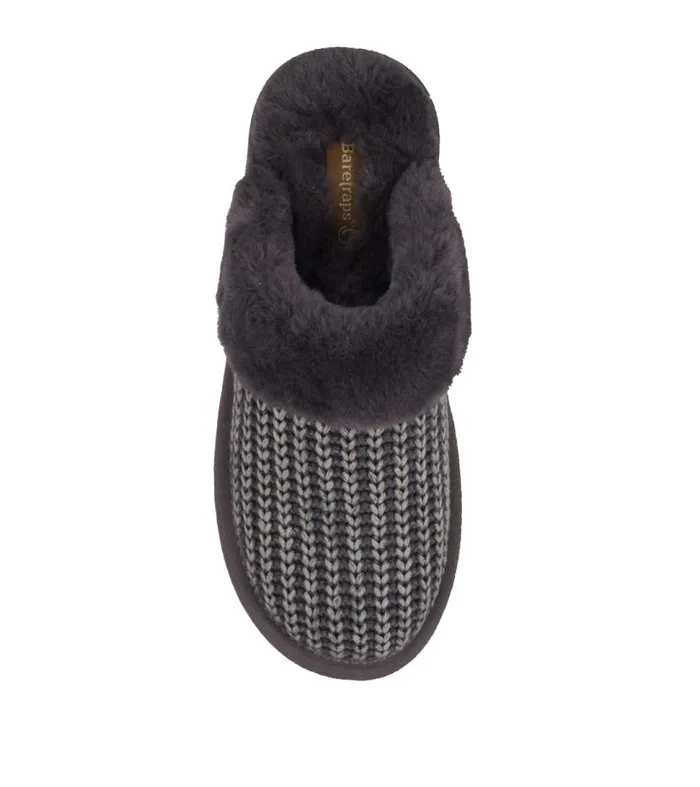 Women Baretraps Flats and Loafers Tillis Clog Slipper Grey Women Baretraps Flats and Loafers Tillis Clog Slipper Grey