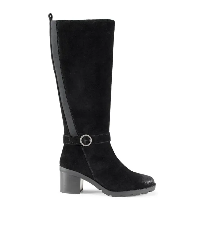 Women Baretraps Knee High Boots Della Tall Boot Black Suede Women Baretraps Knee High Boots Della Tall Boot Black Suede