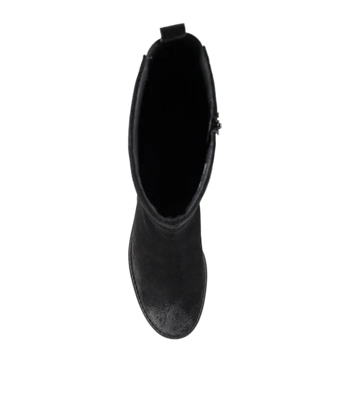 Women Baretraps Knee High Boots Della Tall Boot Black Suede Women Baretraps Knee High Boots Della Tall Boot Black Suede