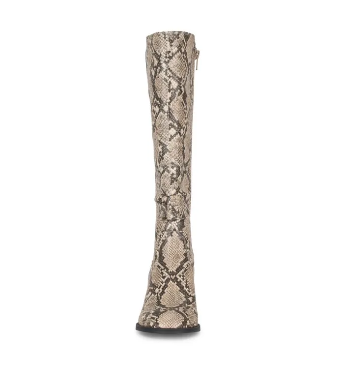 Women Baretraps Knee High Boots Lilly Tall Boot Natural Snake Women Baretraps Knee High Boots Lilly Tall Boot Natural Snake