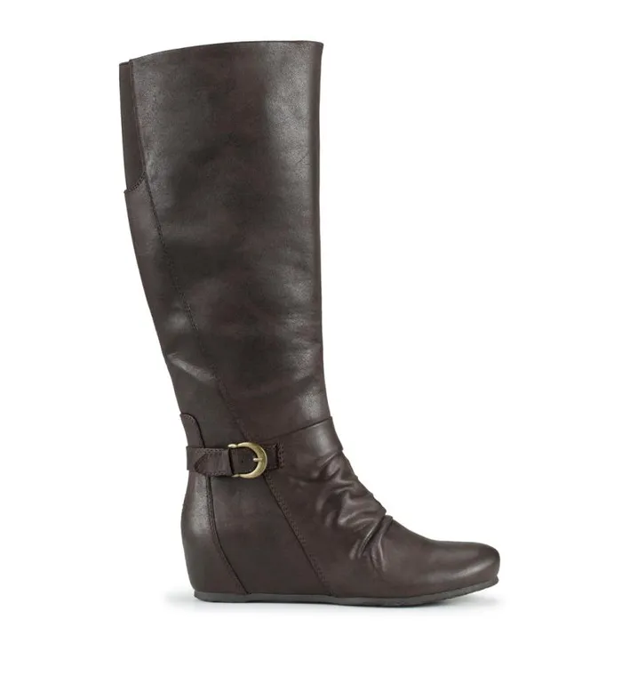 Women Baretraps Knee High Boots Sammy Tall Wedge Boot Dark Brown Women Baretraps Knee High Boots Sammy Tall Wedge Boot Dark Brown