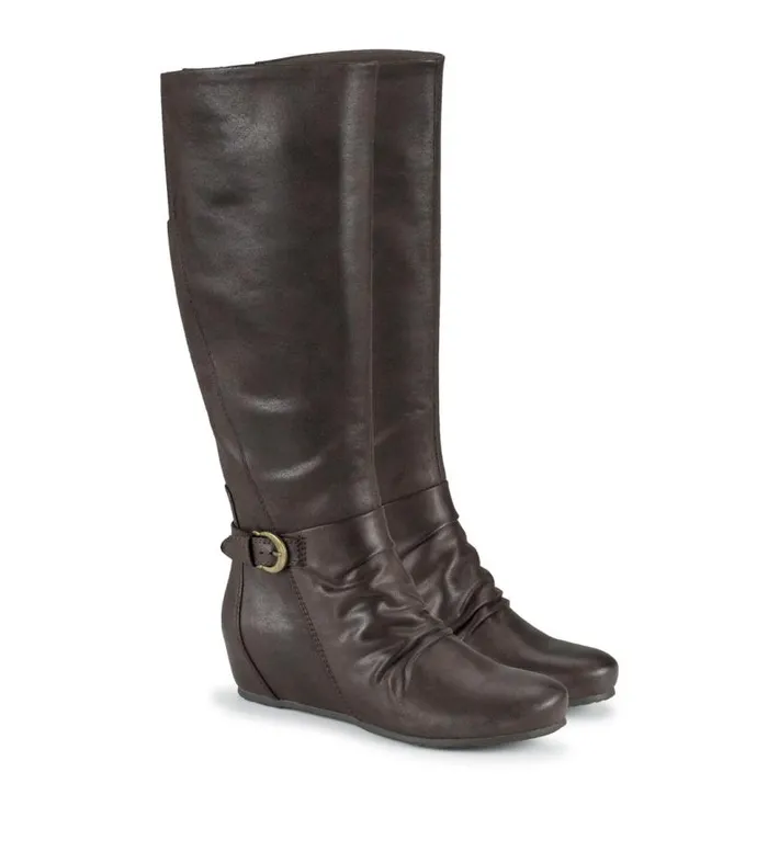 Women Baretraps Knee High Boots Sammy Tall Wedge Boot Dark Brown Women Baretraps Knee High Boots Sammy Tall Wedge Boot Dark Brown