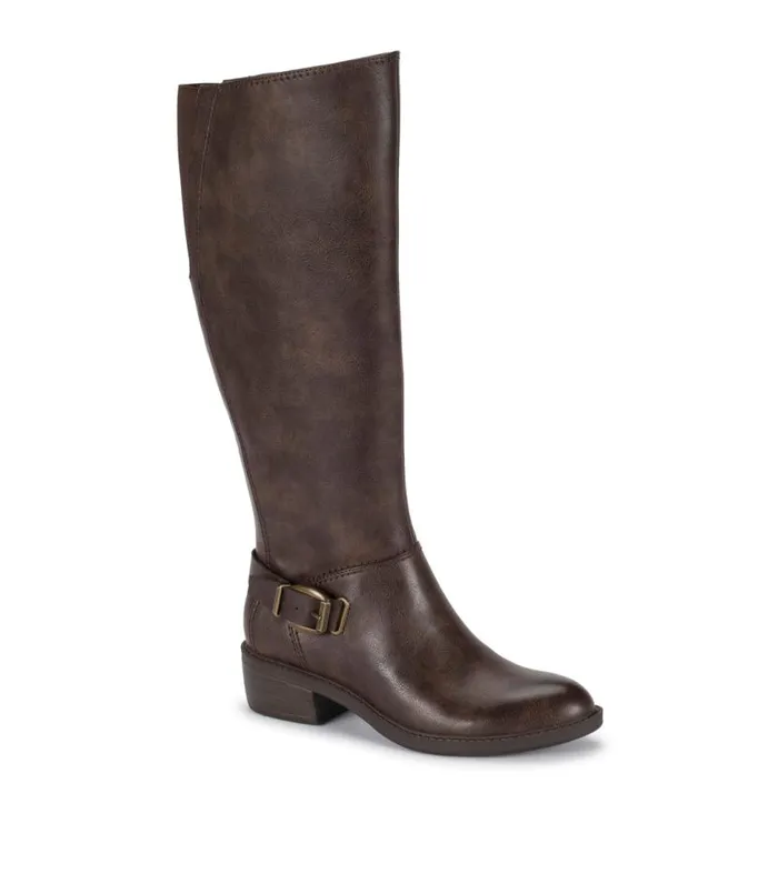 Women Baretraps Knee High Boots Sasson Wide Calf Tall Boot Dark Brown