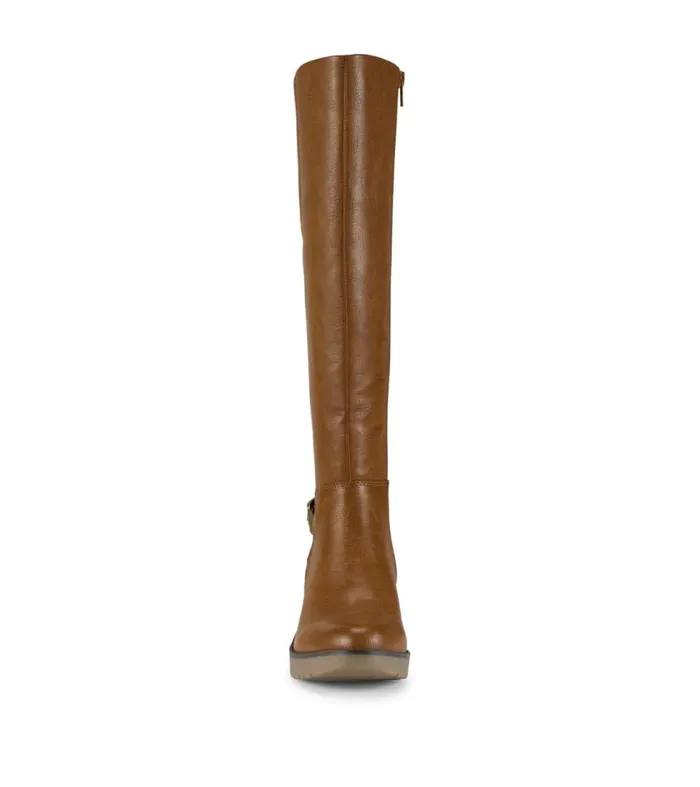 Women Baretraps Knee High Boots Winifred Tall Wedge Boot Cognac Women Baretraps Knee High Boots Winifred Tall Wedge Boot Cognac