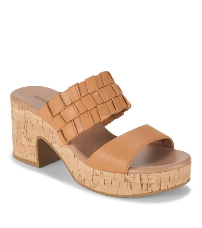 Women Baretraps Slides and Slip On Sandals Mavis Block Heel Slide Sandal Dune