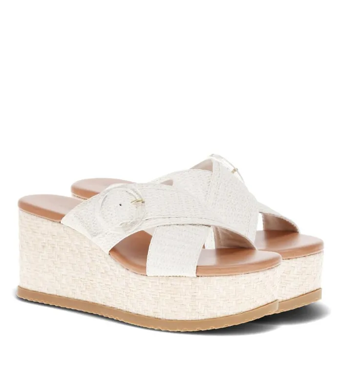 Women Baretraps Wedge Sandals Sydney Wedge Sandal Cream Women Baretraps Wedge Sandals Sydney Wedge Sandal Cream