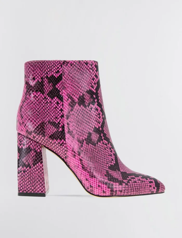 Women BCBG Shoes Briel Snakeskin Bootie Viva Pink Snake Women BCBG Shoes Briel Snakeskin Bootie Viva Pink Snake