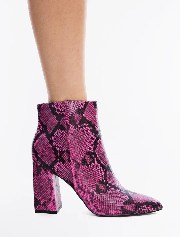 Women BCBG Shoes Briel Snakeskin Bootie Viva Pink Snake Women BCBG Shoes Briel Snakeskin Bootie Viva Pink Snake