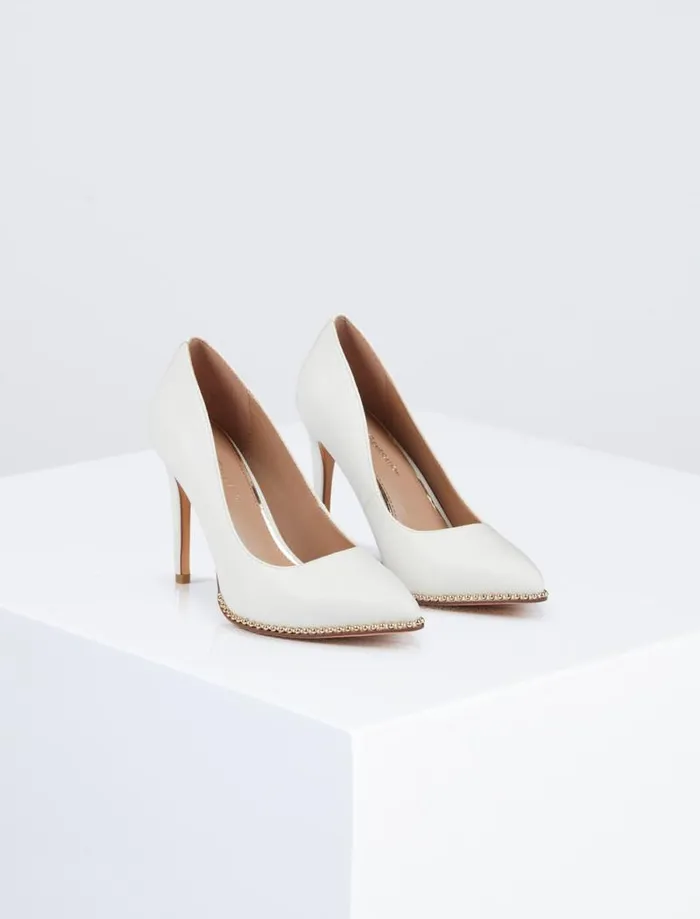 Women BCBG Shoes Hawti Pump Heel White