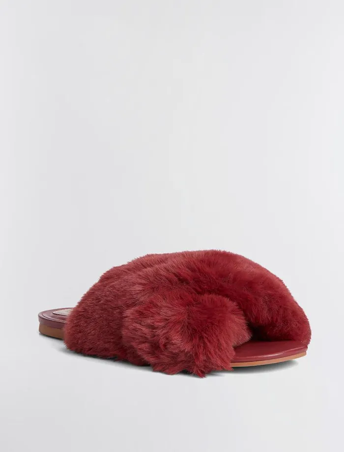 Women BCBG Shoes Thea Slipper Burgundy