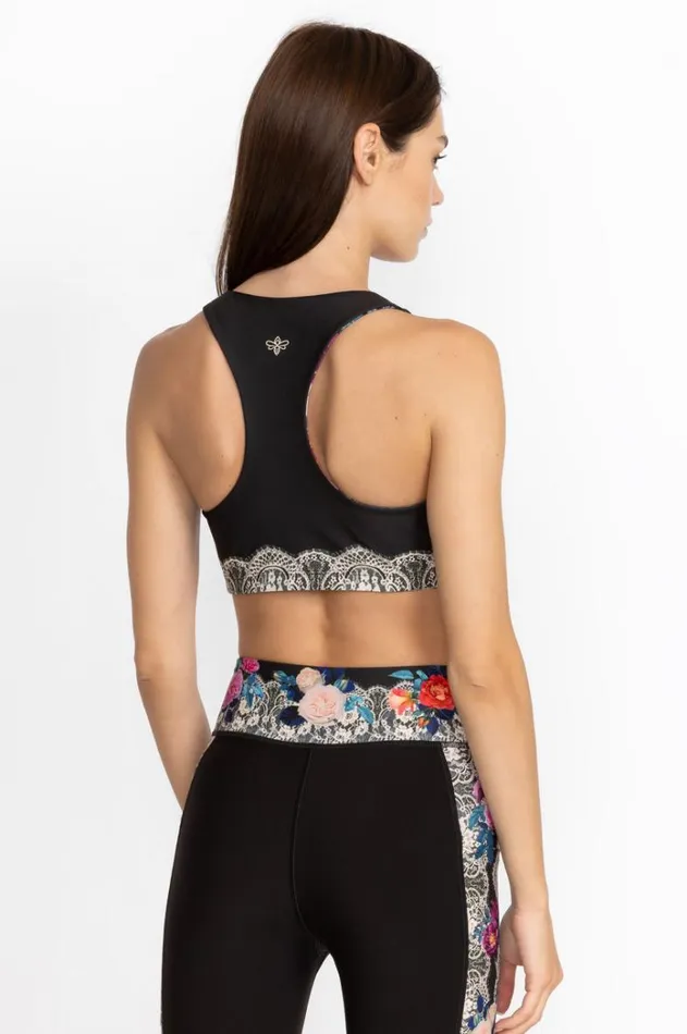 Women Bee Active Reversible Sports Bra Rose Lace Johnny Was Active Women Bee Active Reversible Sports Bra Rose Lace Johnny Was Active