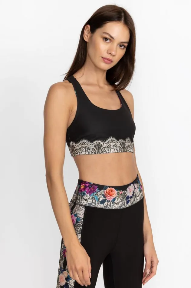 Women Bee Active Reversible Sports Bra Rose Lace Johnny Was Active Women Bee Active Reversible Sports Bra Rose Lace Johnny Was Active