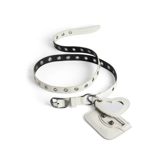 Women Belts Balenciaga Le Cagole Charms Belt In Optic White