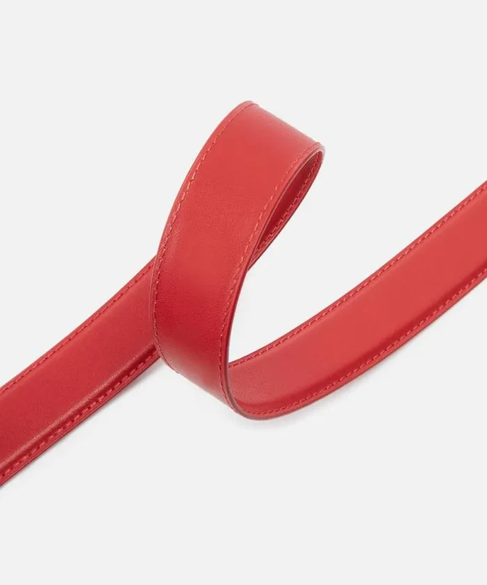 Women Belts Pinko Love Birds Leather Belt 3cm Redantiquegold Women Belts Pinko Love Birds Leather Belt 3cm Redantiquegold