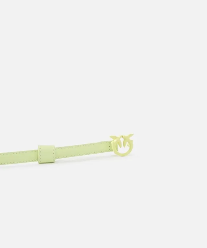 Women Belts Pinko Superthin Colourblock Love Birds Belt 1cm Pistachio Colour Block Women Belts Pinko Superthin Colourblock Love Birds Belt 1cm Pistachio Colour Block