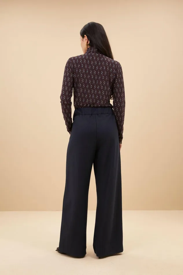 Women Benji Stripe Pants Dark Navy Bybar Trousers