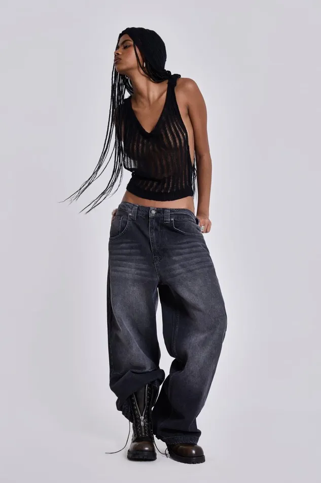 Women Black Colossus Jeans Jaded London Jeans