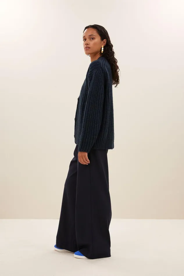 Women Bobbi Cardigan Navy Bybar Cardigans