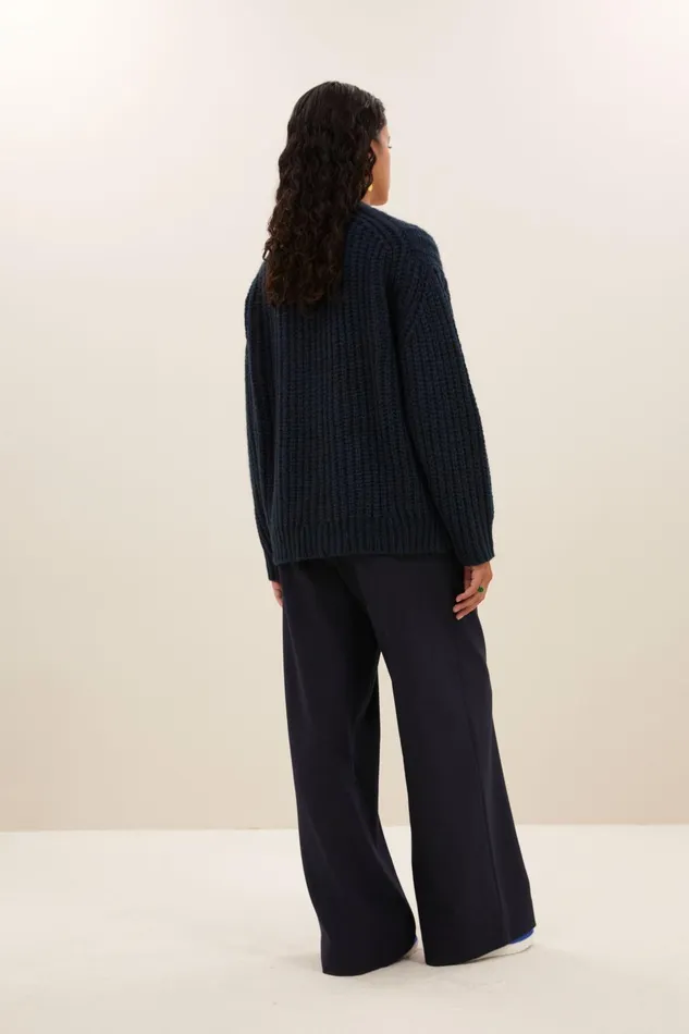 Women Bobbi Cardigan Navy Bybar Cardigans