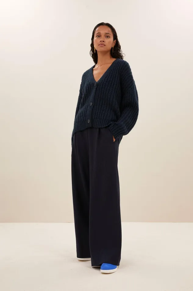 Women Bobbi Cardigan Navy Bybar Cardigans