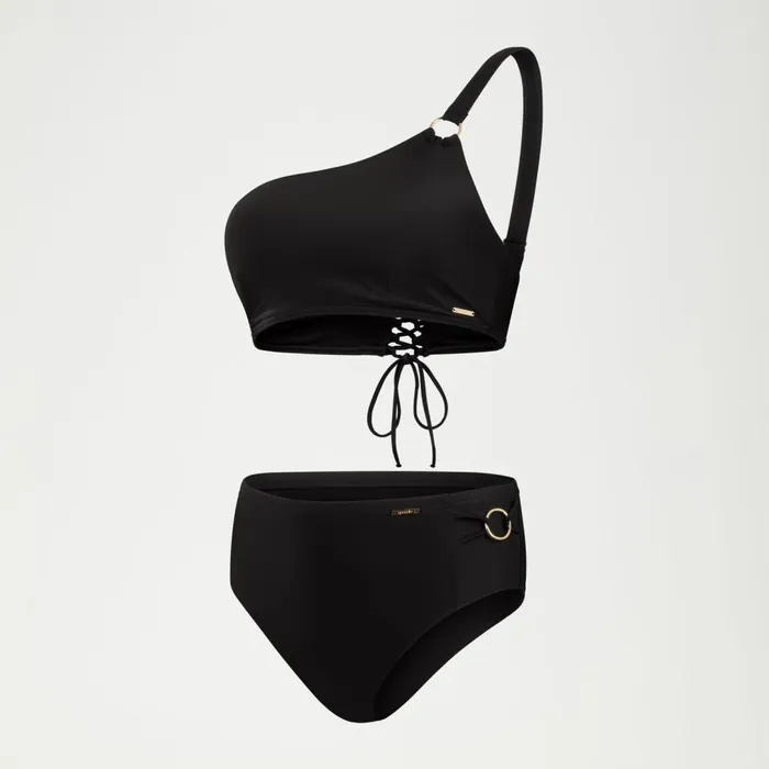 Women BodyShaping Speedo Women039s Shaping Asymmetric Bikini Top Black