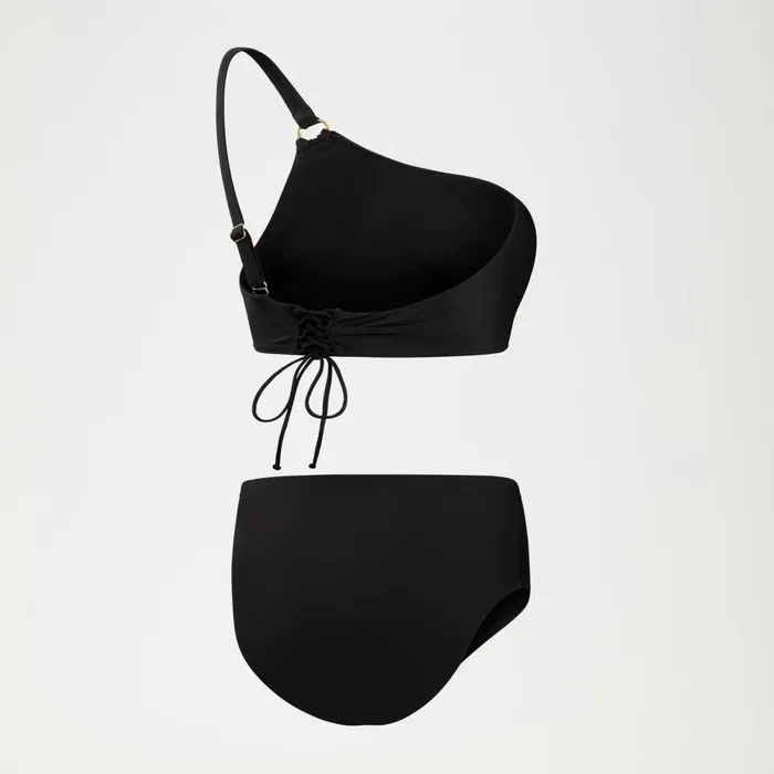 Women BodyShaping Speedo Women039s Shaping Asymmetric Bikini Top Black