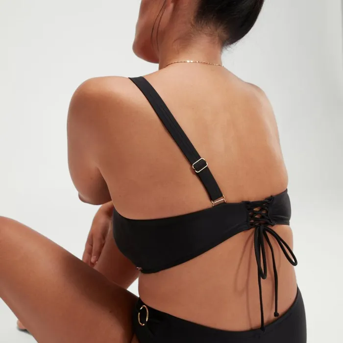 Women BodyShaping Speedo Women039s Shaping Asymmetric Bikini Top Black