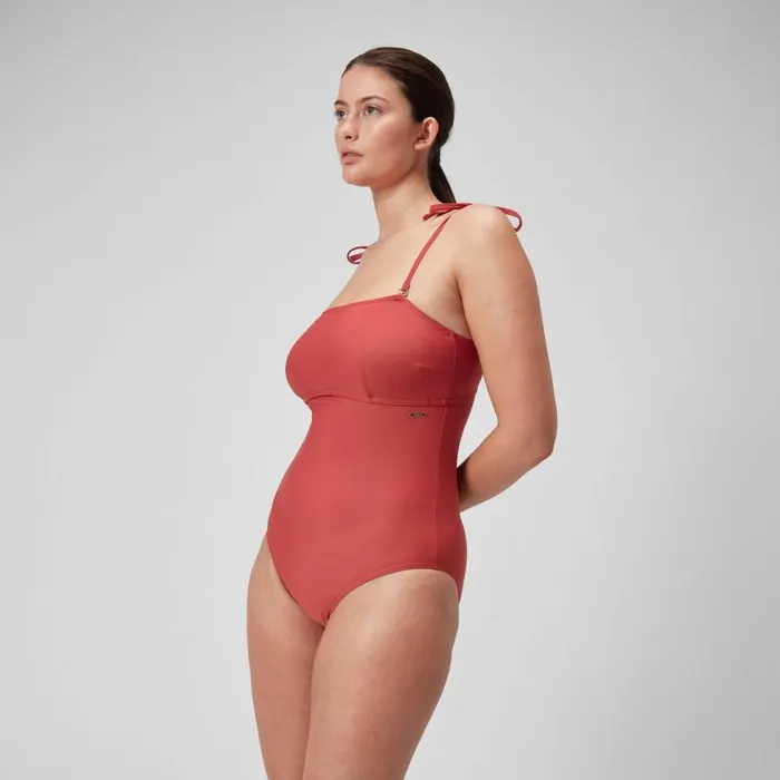 Women BodyShaping Speedo Women039s Shaping Bandeau Swimsuit Red
