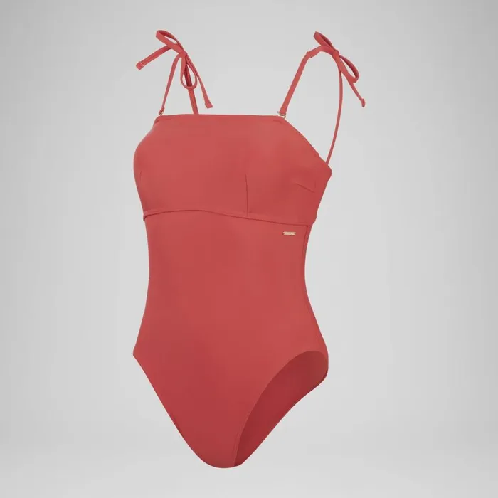 Women BodyShaping Speedo Women039s Shaping Bandeau Swimsuit Red