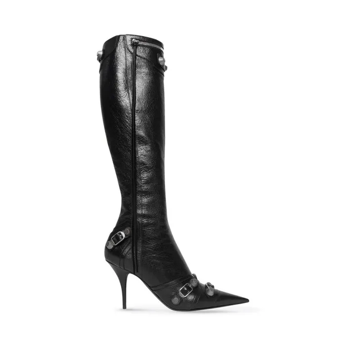 Women Boots and Ankle Boots Balenciaga Cagole 90mm Boot In Black