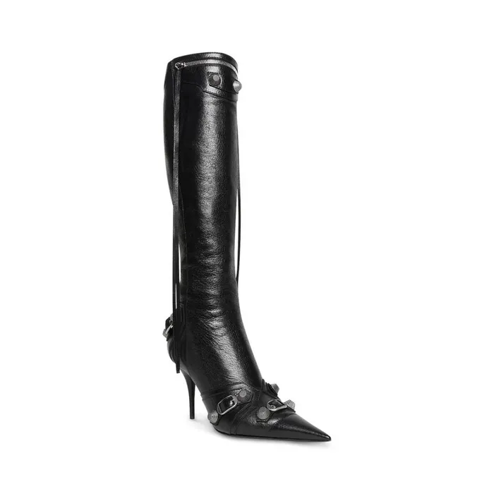 Women Boots and Ankle Boots Balenciaga Cagole 90mm Boot In Black