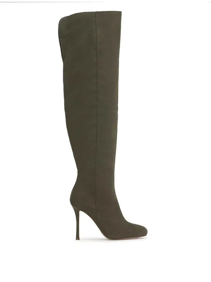 Women Boots and Booties Jessica Simpson Nicolosi Over The Knee Boot In Cargo Green Women Boots and Booties Jessica Simpson Nicolosi Over The Knee Boot In Cargo Green