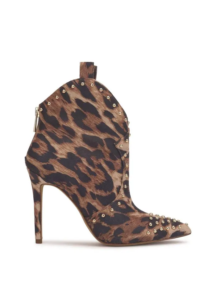 Women Boots and Booties Jessica Simpson Pixillez Studded Bootie In Leopard