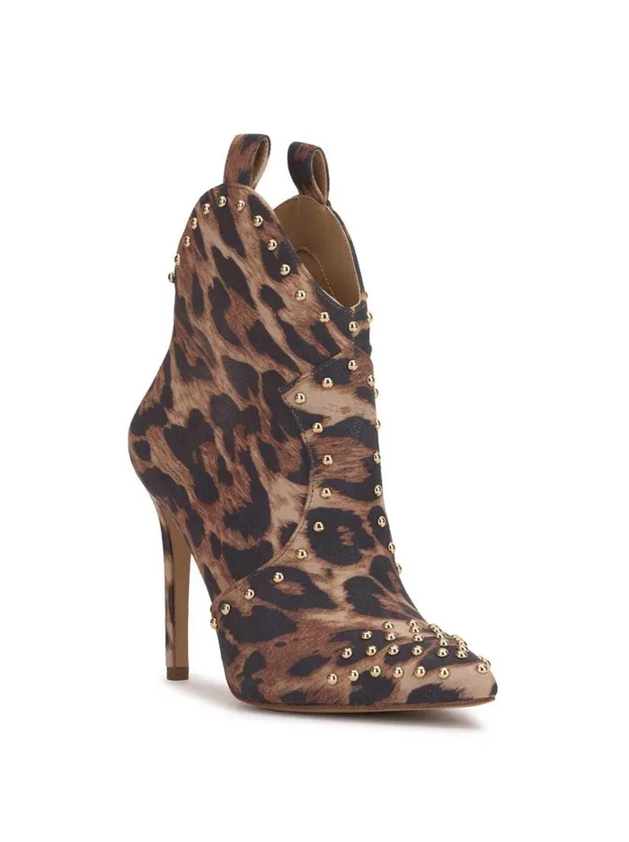 Women Boots and Booties Jessica Simpson Pixillez Studded Bootie In Leopard