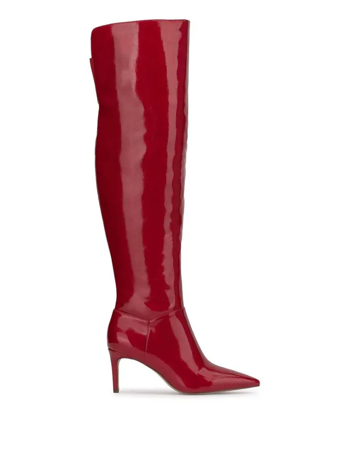 Women Boots and Booties Jessica Simpson Verity Stiletto Boot In Red Muse