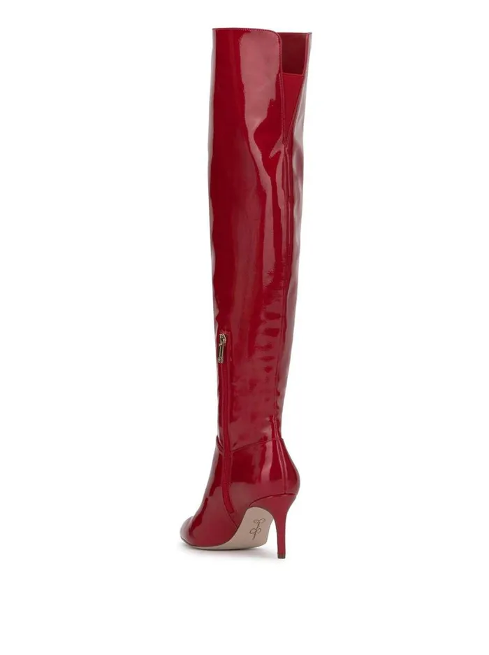 Women Boots and Booties Jessica Simpson Verity Stiletto Boot In Red Muse