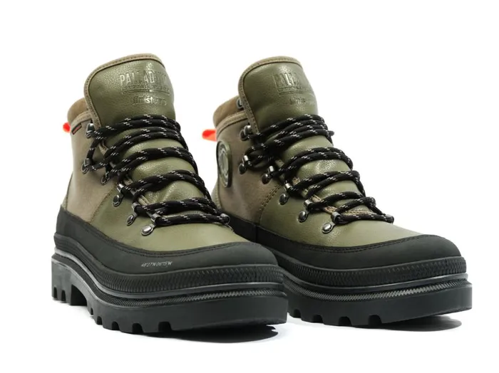 Women Boots PALLADIUM PALLATROOPER HIKER WP X FINISTERRE Olive Night Women Boots PALLADIUM PALLATROOPER HIKER WP X FINISTERRE Olive Night
