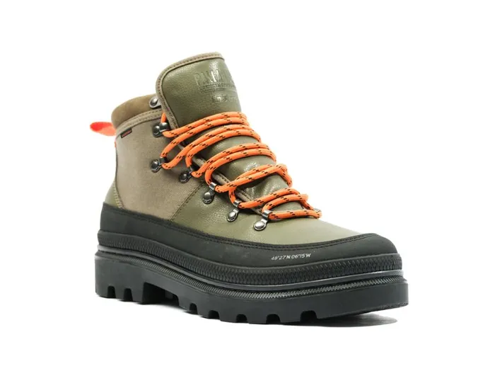 Women Boots PALLADIUM PALLATROOPER HIKER WP X FINISTERRE Olive Night Women Boots PALLADIUM PALLATROOPER HIKER WP X FINISTERRE Olive Night
