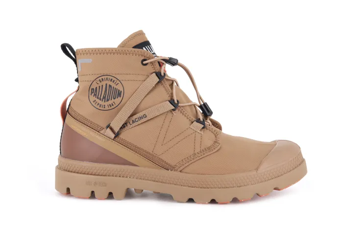 Women Boots PALLADIUM PAMPA TRAVEL LITE WATERPROOF Brown Sugar